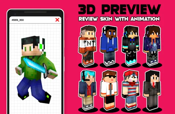 Boys Skins for Minecraft android App screenshot 0